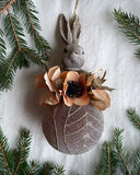 Kanin julprydnad - Blommor DessinDesign