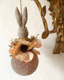 Kanin julprydnad - Blommor DessinDesign