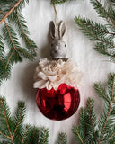 Kanin julprydnad - Röd DessinDesign