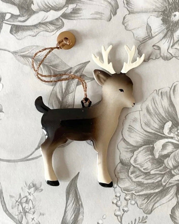 MAILEG - Julprydnad av metall, Bambi - mörkbrun DessinDesign