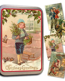 Plåtask med 20 julkort DessinDesign