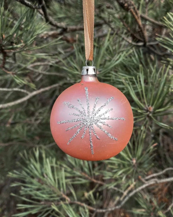 Vintage julgranskula - Rosa DessinDesign