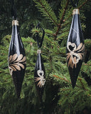 Vintage julgranskula - Svart droppe DessinDesign