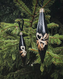 Vintage julgranskula - Svart droppe DessinDesign