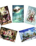 Glittrig gammeldags adventskalender - Tomte & renar DessinDesign