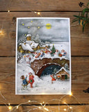 Glittrig gammeldags adventskalender - Bro DessinDesign