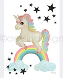 Poster - Enhörning DessinDesign