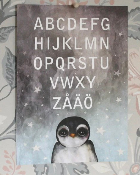 ABC - Pingvin, A4 - DessinDesign