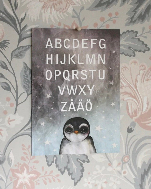 ABC - Pingvin, A4 DessinDesign