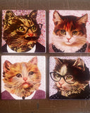 Glasunderlägg - Katter DessinDesign