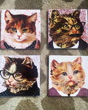 Glasunderlägg - Katter DessinDesign