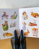 Klistermärkesbok med kaniner DessinDesign