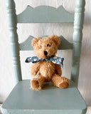 Teddybjörn med rosett - Petrolblå DessinDesign