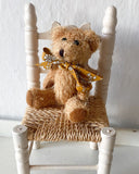 Teddybjörn med rosett - Senapsgul DessinDesign