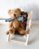 Teddybjörn med rosett - Petrolblå DessinDesign