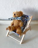 Teddybjörn med rosett - Petrolblå DessinDesign