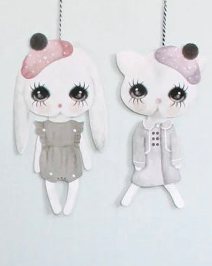Sprattelgubbe, "Jumping Jack" - Bunny - DessinDesign