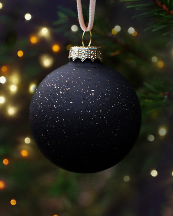 Julkula - Svart med guldstänk DessinDesign