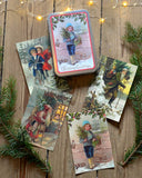 Plåtask med 20 julkort DessinDesign