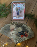 Plåtask med 20 julkort DessinDesign