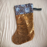 Christmas stocking - gold glitter, Dessin Design