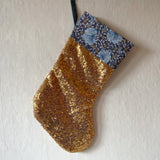 Christmas stocking - gold glitter, Dessin Design