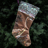 Christmas stocking - velvet and Morris - Dessin Design