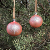 Vintage Christmas bauble - pink