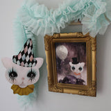 Mini poster - Clown cat, gray - Dessin Design