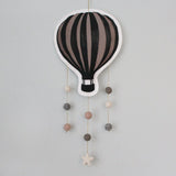 Hot air balloon, taupe, mobile - Dessin Design