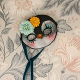 Penguin mask - clown, flowers - Dessin Design