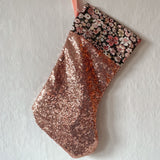 Christmas stocking - glitter, pale pink Dessin Design