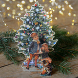 Vintage Christmas card - tree - Dessin Design