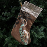 Christmas stocking - velvet and sequin