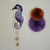 Sea horse, mobile, purple - Dessin Design