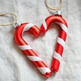 Christmas bauble - candy cane, red - Dessin Design