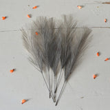 Synthetic feathers, gray