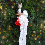 Dessin Design Bunny christmas ornament - Red/white