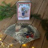 Tin box with 20 christmas cards - Dessin Design