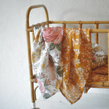Muslin Baby blanket - garden floral