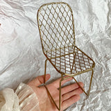 Brass miniature chair