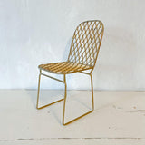 Brass miniature chair