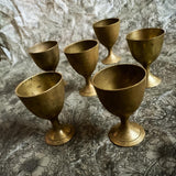 Vintage brass egg cups