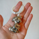 Vintage Silver plated baby rattle