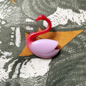 Accrylic flamingo brooch