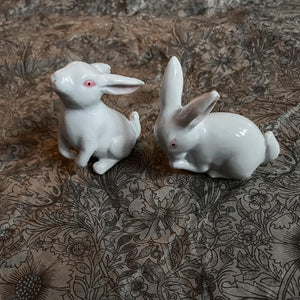 Vintage Porcelain bunnies, Dessin Design