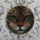 Wall hoop, leopard face - Dessin Design